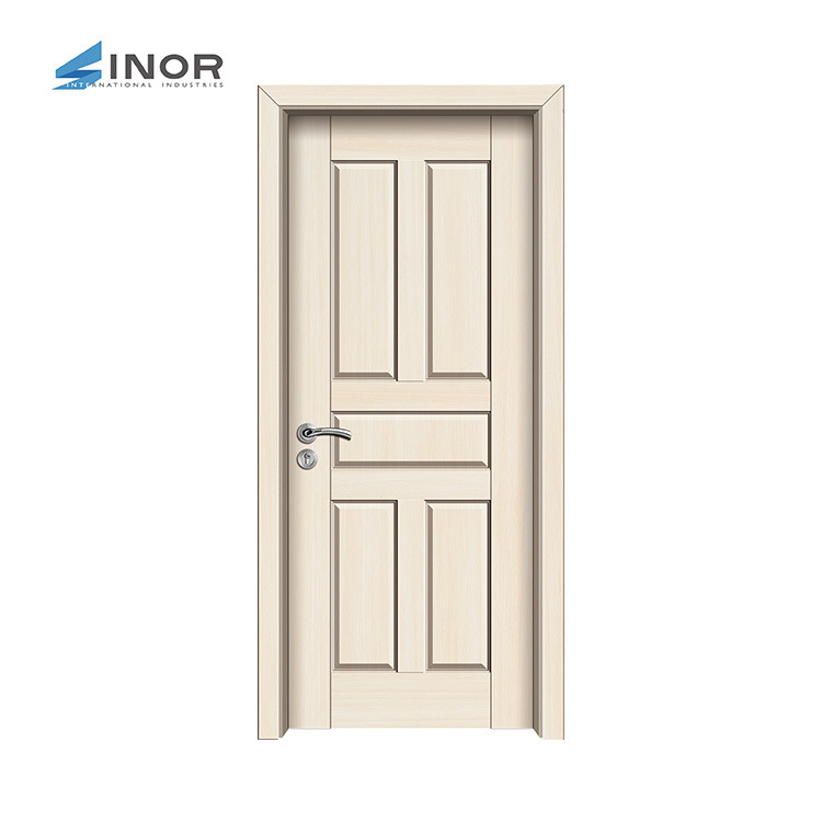 Guangdong puerta de madera fábrica al por mayor de madera maciza compuesto puerta del dormitorio puerta de la habitación minimalista moderna
