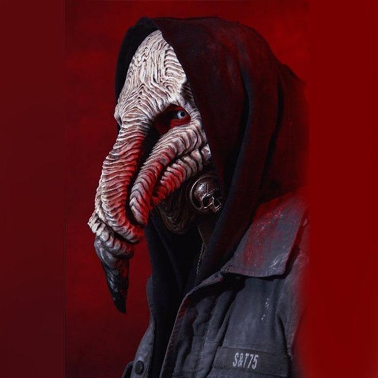Halloween gyser spøgelse pest næb maske punk damp sorte død læge pest maske_voghion.com