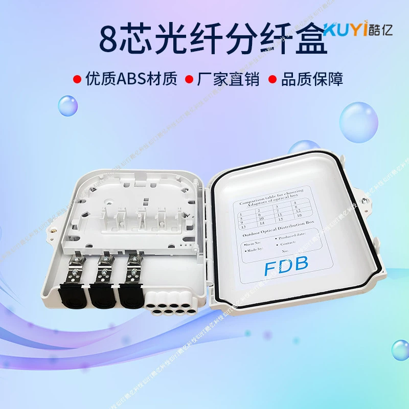 Оптический распределительный короб на 8 волокон, PLC-сплиттер, настенный/настолетный, 1 на 48, вставной, для оптоволокна, хит продаж на экспорт