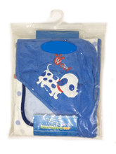 出口外销欧美亚工厂宝宝涤棉可爱卡通风带帽婴儿包巾抱毯外贸浴巾