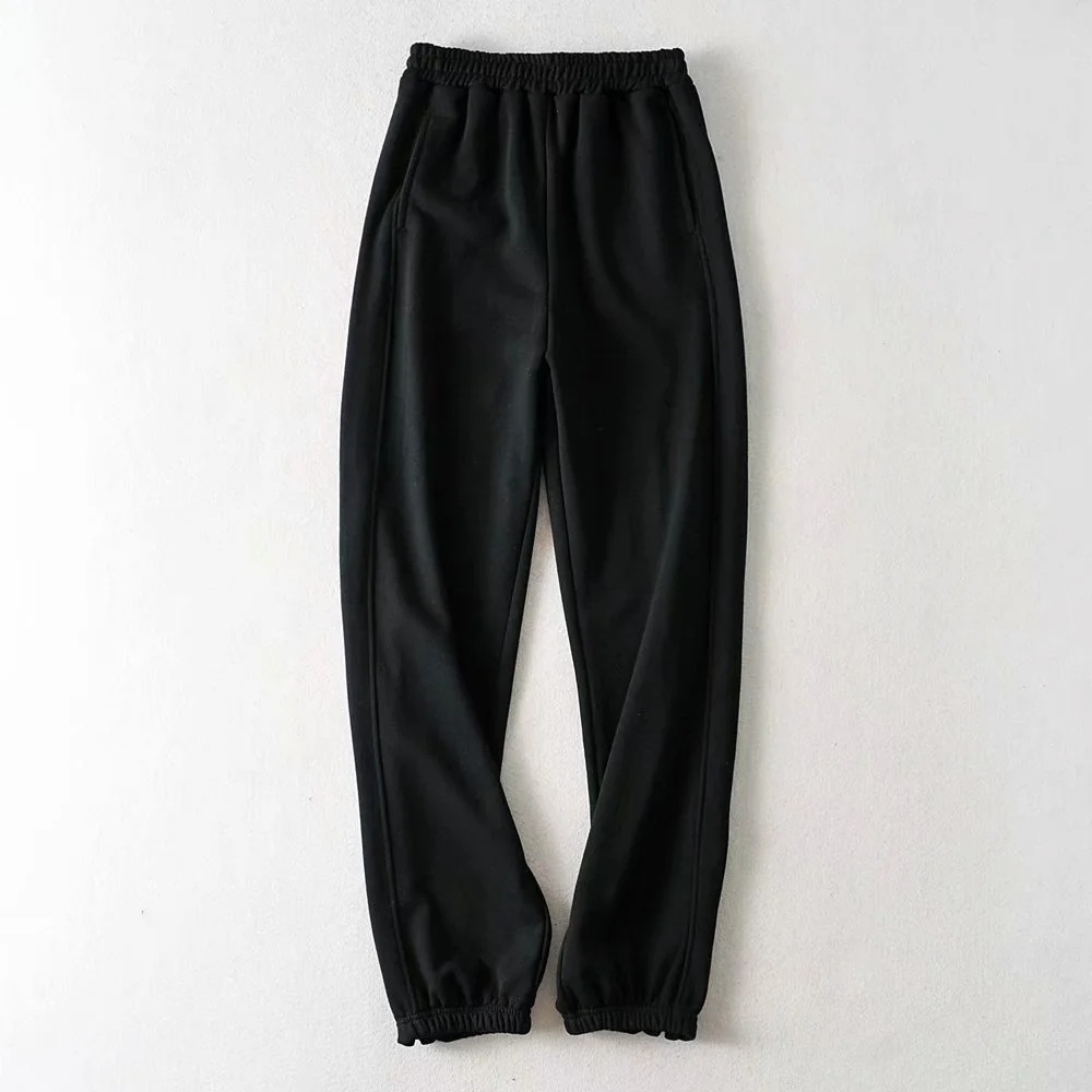autumn and winter high-waisted zipper sweatpants NSAC15002
