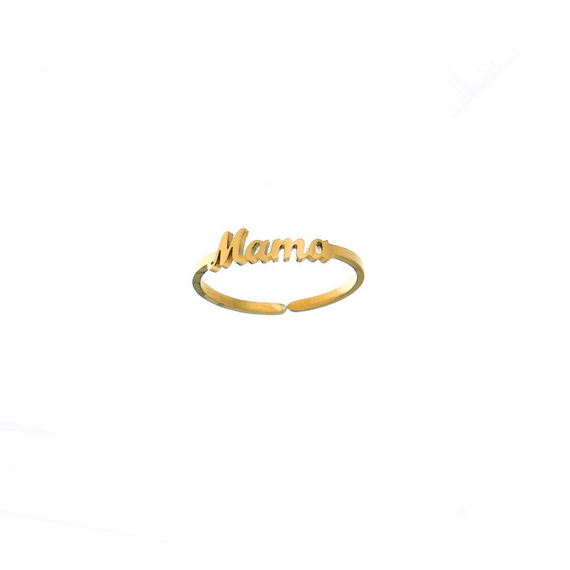 Plating Design Mama Letter Titanium Steel Plating Bracelets