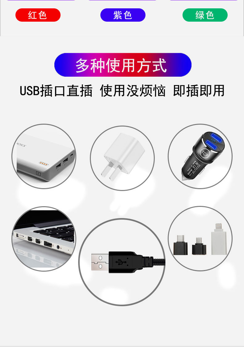 Car Star Air lamp USB three-color Star Air lamp voice control flash multi-pattern multi-mode projection lamp car atmosphere lamp