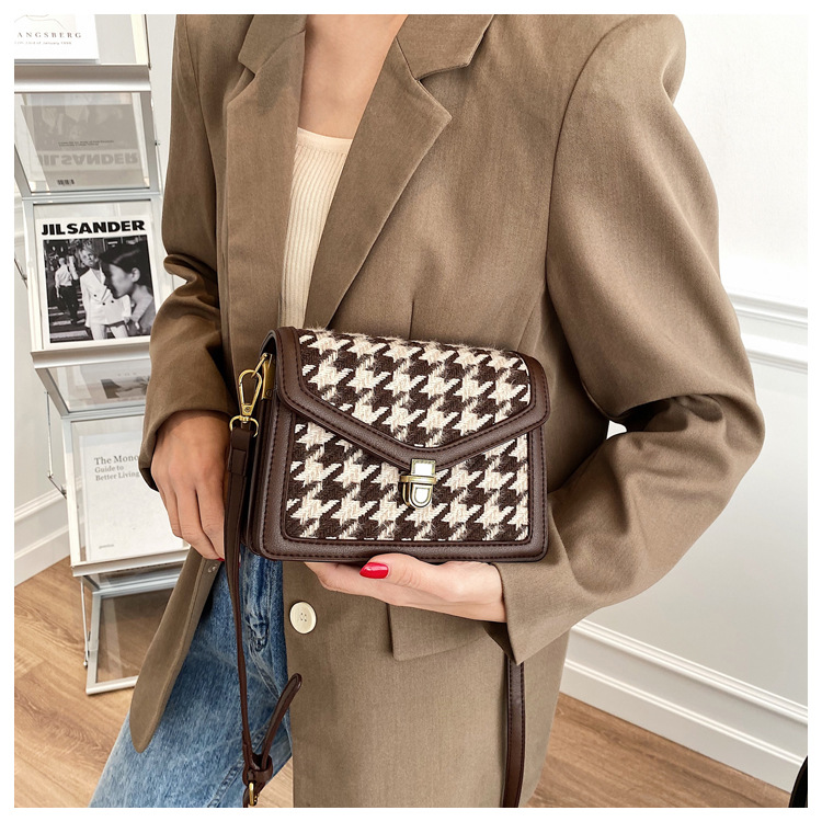 Fashion Messenger Woolen Small Square Bag display picture 3