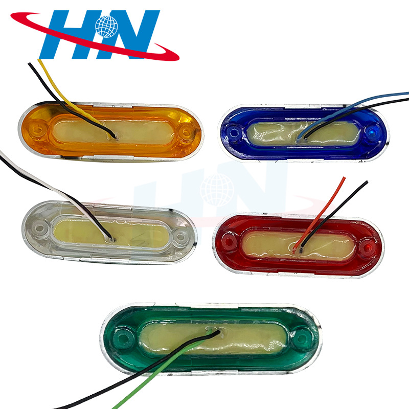 5 colores LED camión remolque lado luz señal lámpara ancho luz 12V 24V