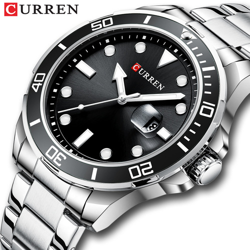 Curren/Carren 8388 men's watch waterproof quartz steel band watch business casual calendar men's watch