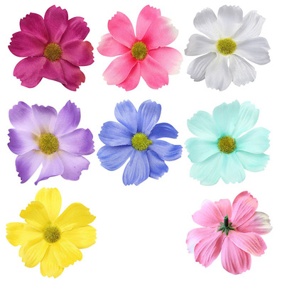 仿真花艺 小波斯菊绢花  DIY假花拖鞋服装配件摄影干花道具批发52|ms