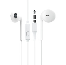 思享者平耳式耳机S25立体声手机通用线控带包装现货黑色白色