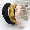 Brand headband, fashionable woven hair accessory with pigtail, internet celebrity, simple and elegant design
