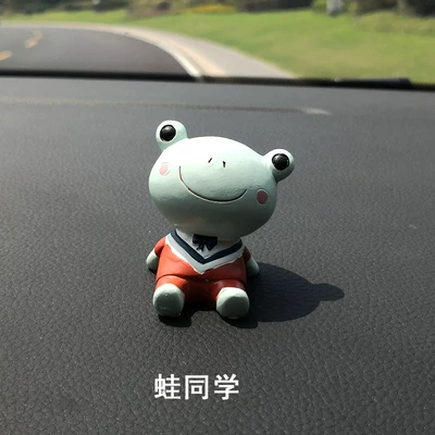 Car ornaments — up at the Animal Institute - frog-classmate-ornaments