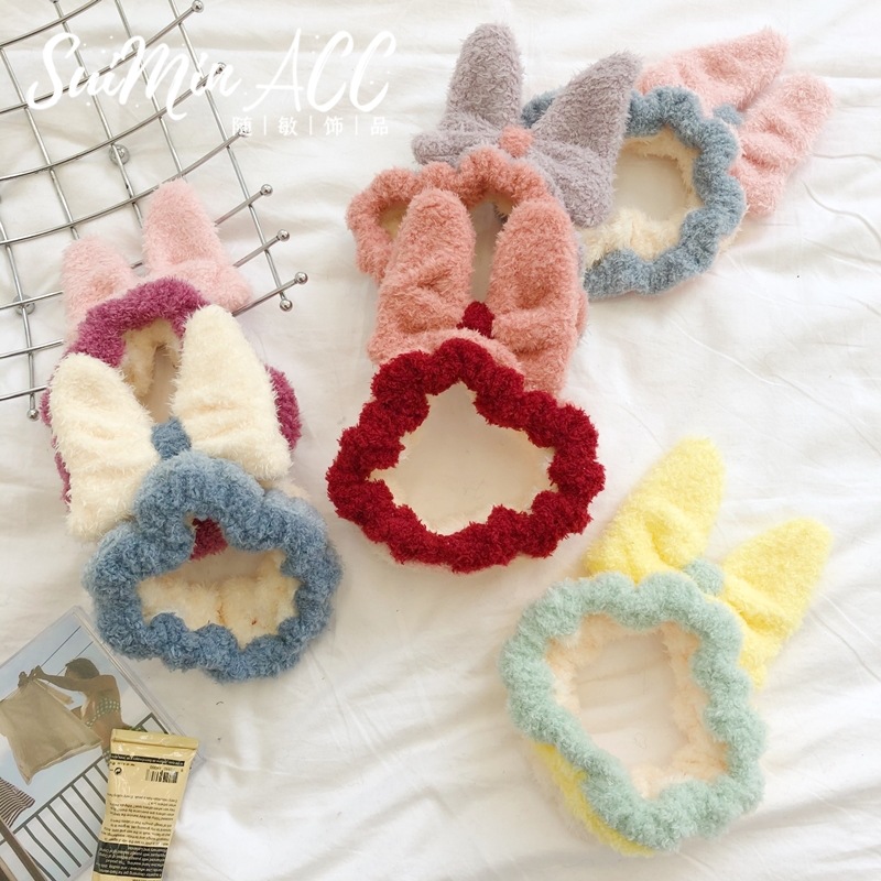 Estilo coreano lindo cara lavado arco pelo banda moda coral terciopelo elástico banda de Pelo elástico ancho borde pelo banda accesorios de pelo para mujeres