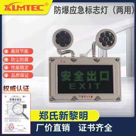 防爆双头应急灯两用BCJ郑氏新黎明疏散指示应急照明灯消防标志灯