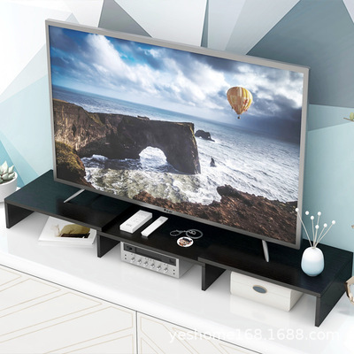 Notebook computer monitor television Increase base Bracket desktop Stands Storage Telescopic shelf