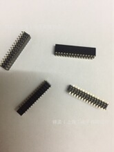 1.27MM间距贴片SMT双排母2*19P塑高4.3MM镀金双排插针母座