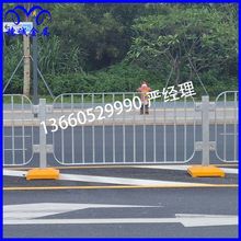 深标III型镀锌港式护栏 广东现货直销人行道市政防护隔离栏厂家