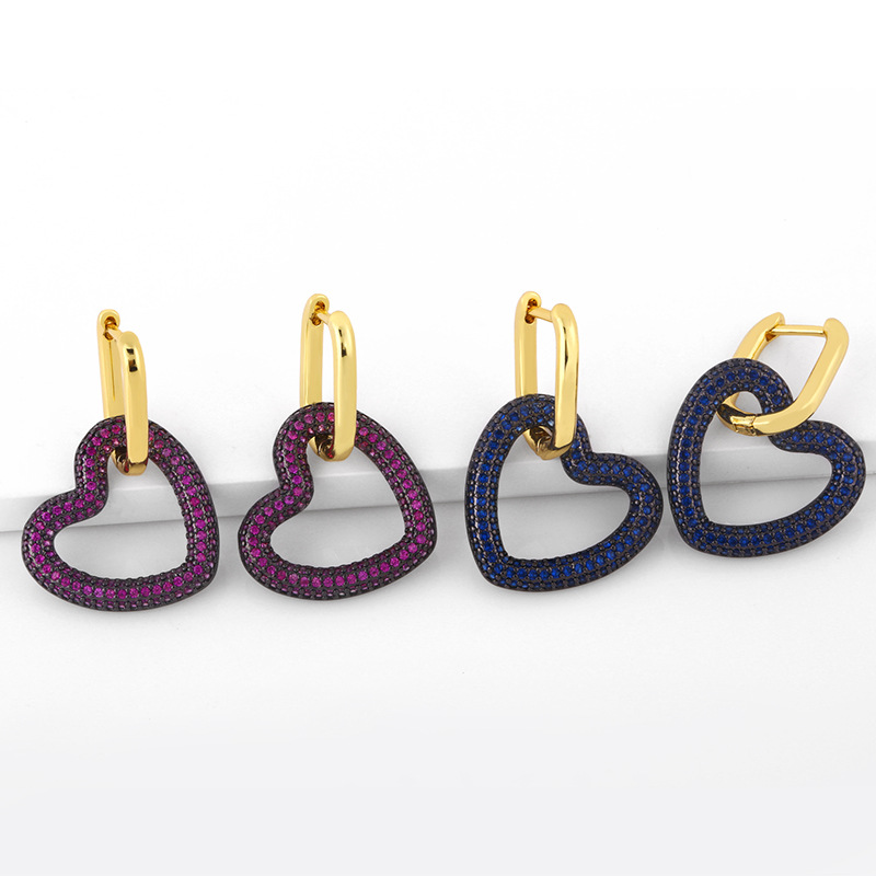 Nouvelles Boucles D'oreilles De Mode Boucles D'oreilles Pendentif Serrure D'amour Pour Femmes En Gros display picture 4