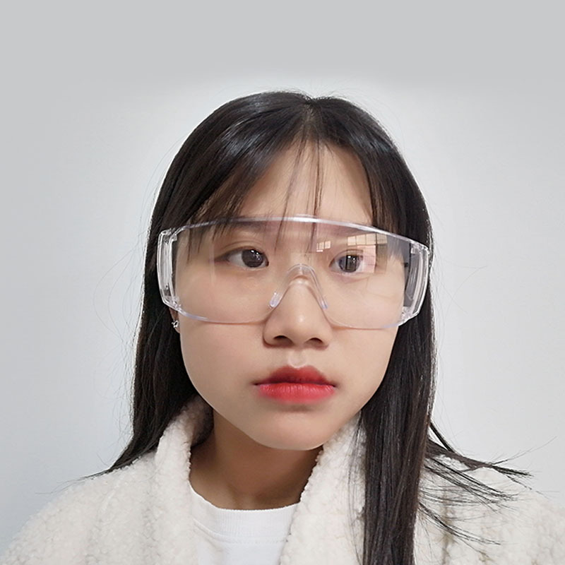 工厂百叶窗防雾护目镜防飞溅防风沙透明防护镜透明款劳保眼镜透气