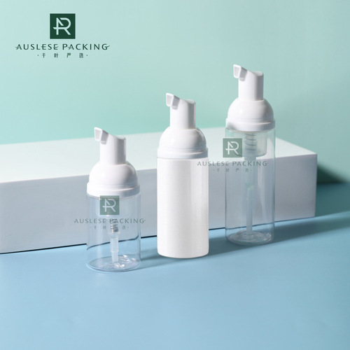 50ml 200ml cleansing mousse bottle PET foaming bottle upright hand sanitizer cosmetics bottle 150 foam bottle