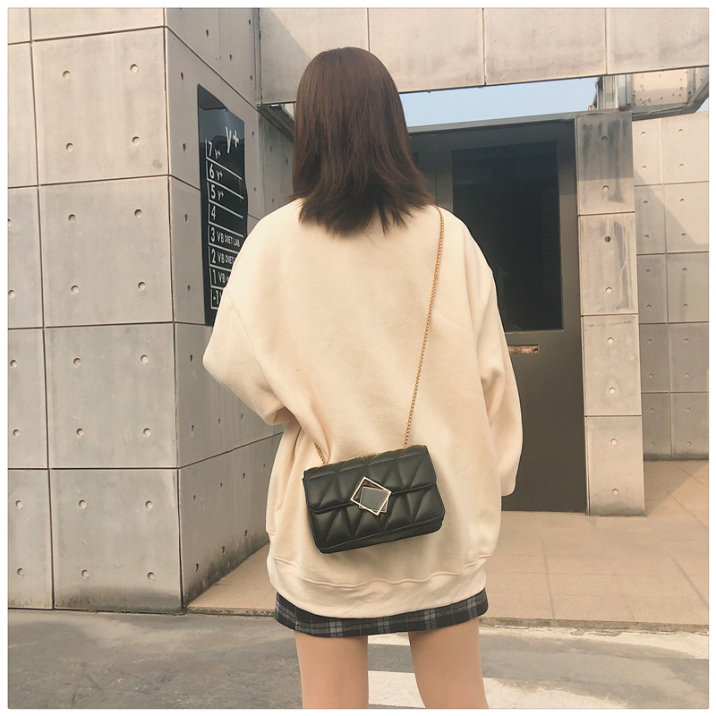 Fashion Stone Pattern Shoulder Messenger Small Square Bag display picture 2