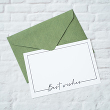 可印刷彩色内页卡片明信片　可作为信封配套用的打印复古贺卡