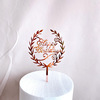 Brand golden acrylic decorations, factory direct supply, pink gold, English