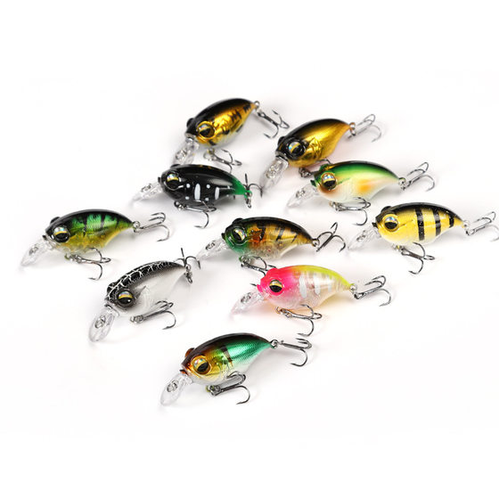 Deep diving floating water bait blank Rock little fat with noise steel ball 10g/7gdiy bait embryo
