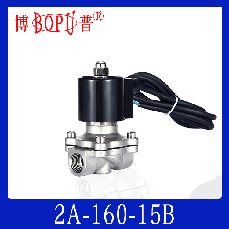 【4分不锈钢水下】2A-15B 防水电磁阀 内螺纹 博普厂家直供