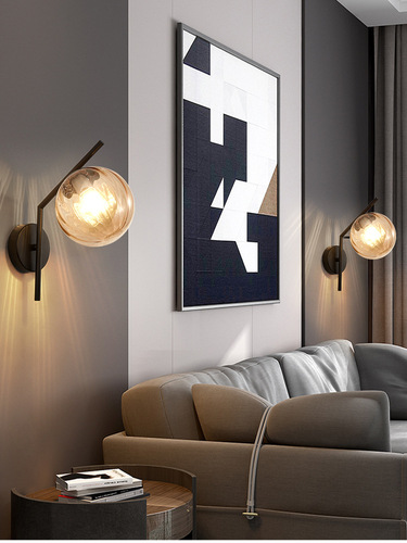 European-style living room and bedroom bedside lamps, study staircase and corridor LED lights, modern minimalist hotel and guesthouse wall lamps