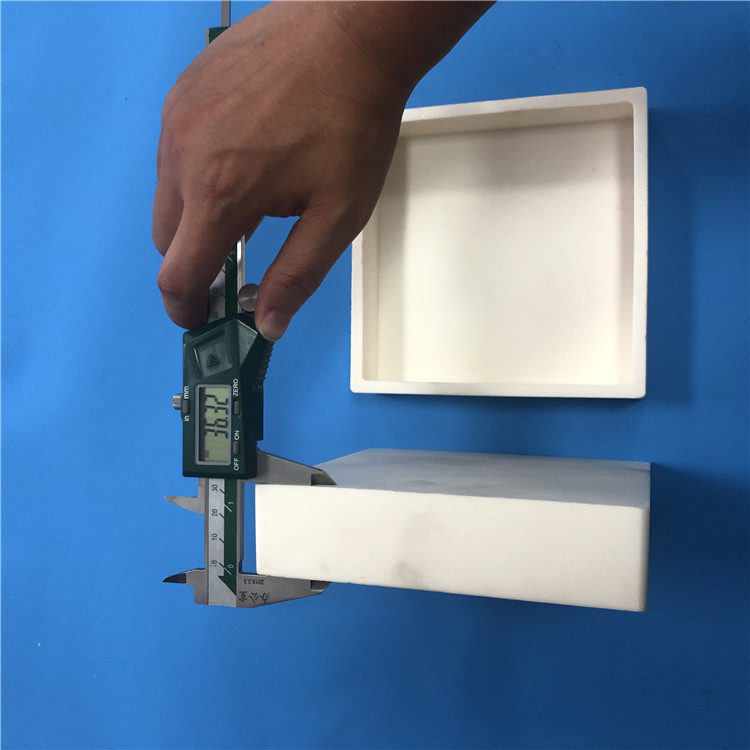 耐温99氧化铝陶瓷 压电方形刚玉烧结坩埚 高铝匣体