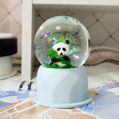 One piece On behalf of originality panda crystal ball Decoration Snowflake Glass luminescence Tanabata Festival Friend girl student Confidante