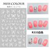 Miscolic foreign trade explosion INS net red same butterfly nail sticker butterfly nail sticker butterfly hot gold nail sticker