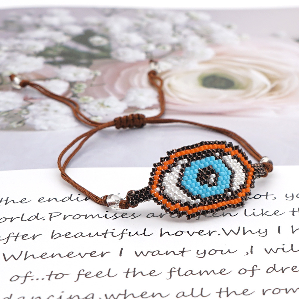 Demon Eye Blue Turkey Pulsera De Tejido De Cuentas Para Mujer display picture 2