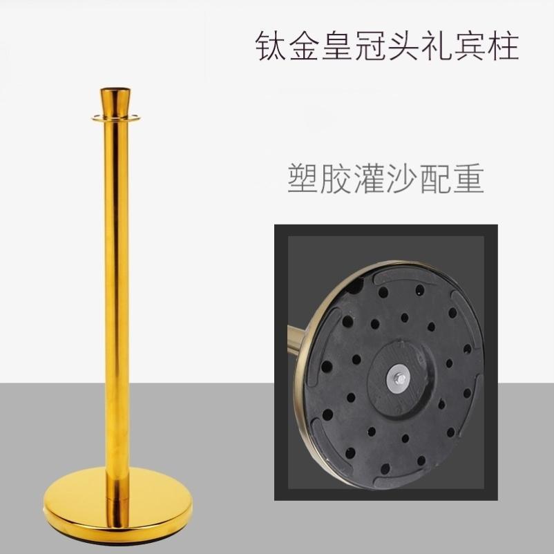 不锈钢挂绳迎宾礼宾柱杆一米线栏杆座警戒线桩隔离带排队柱球头/5