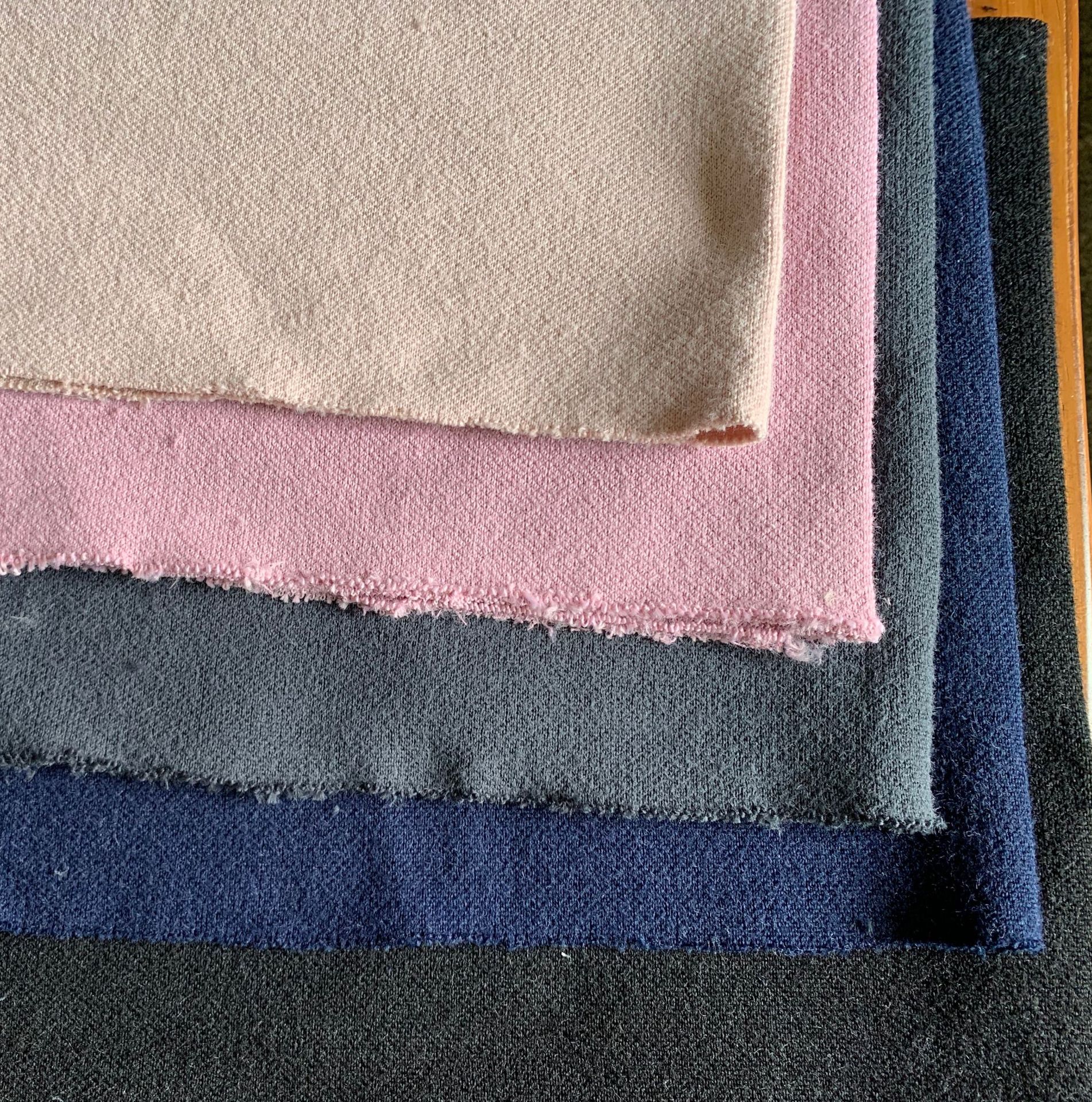 厂家直供电脑3D色织秋冬针织网布新款单色仿貂毛飞织鞋材面料休闲