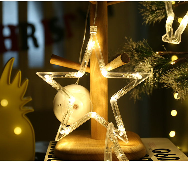 Christmas Fashion Santa Claus Heart Shape Elk Pc Plastic Indoor Lightings 1 Piece display picture 1