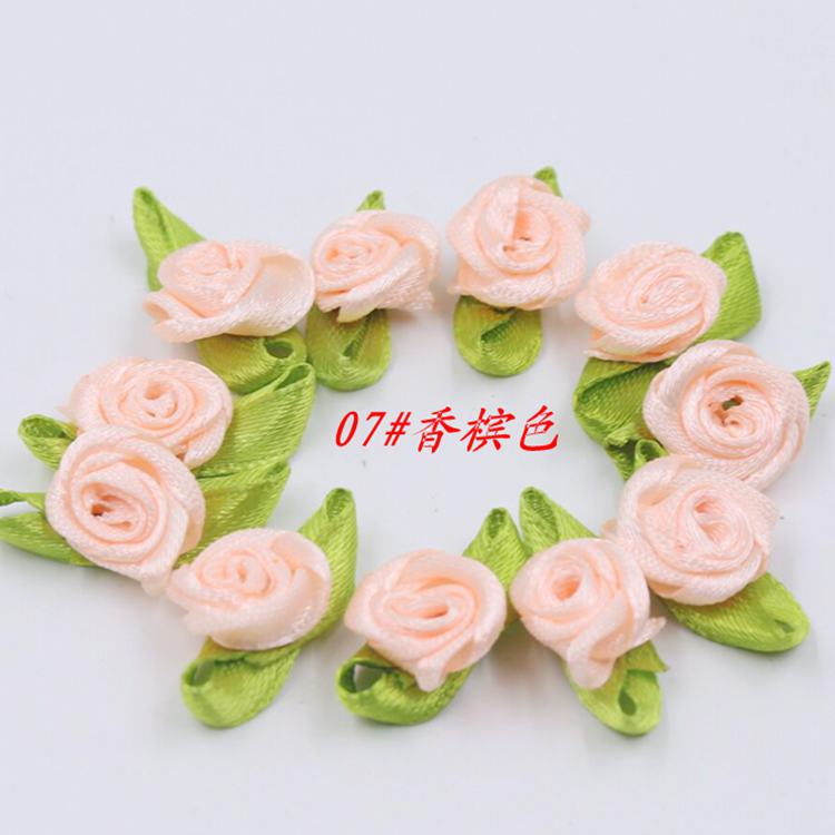 Pequeña cinta Rosa ropa para niños accesorios de juguete en stock diy1.5cm pequeña flor Rosa