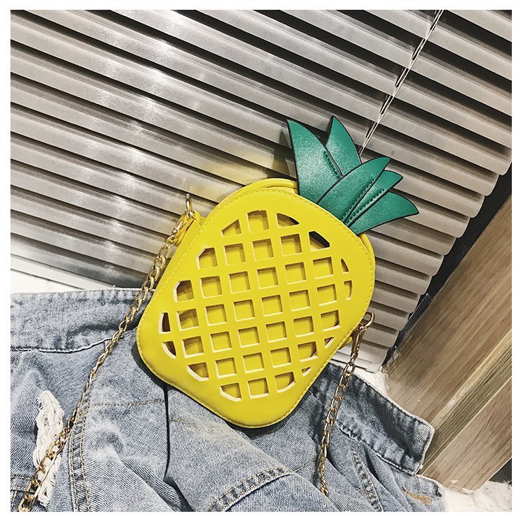Pineapple Pu Creative Shoulder Bag display picture 1