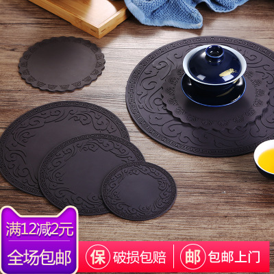 heat insulation ashtray Cushion Doily Cup mat New Chinese style Clouds waterproof Coaster silica gel Bowls mat Decoration