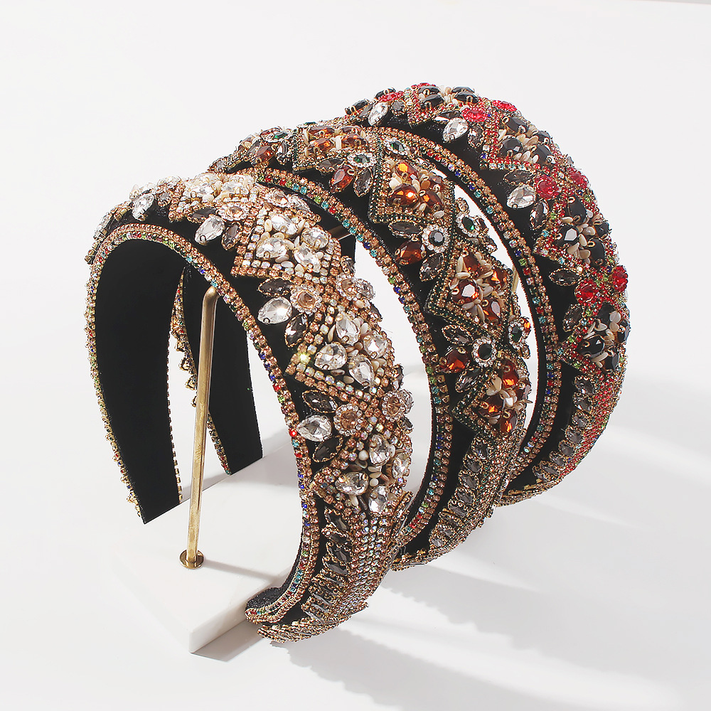 Diadema Barroca De Esponja Gruesa De Moda display picture 3