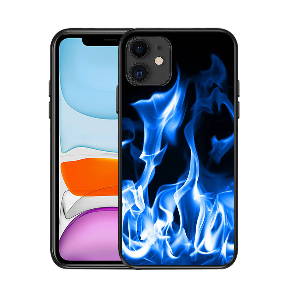 40g Weight iPhone Applicable Brands Phone Cases Classification tpu Material Flame Pattern Classic Style Style Tpu Flame Classic Style Phone Cases Phone Accessories 3