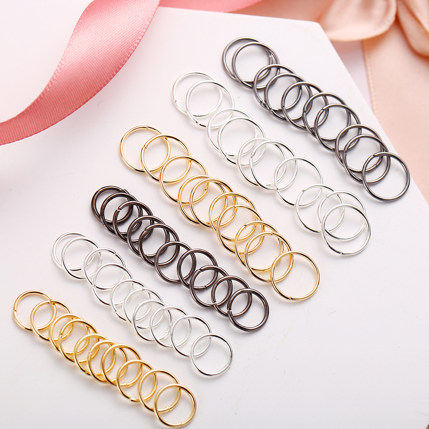 New Gold Silver Black Circle Nose Ring 60 Piece Set Creative Retro Simple Personality Punk Style Nose Ornaments Wholesale Nihaojewelry display picture 5