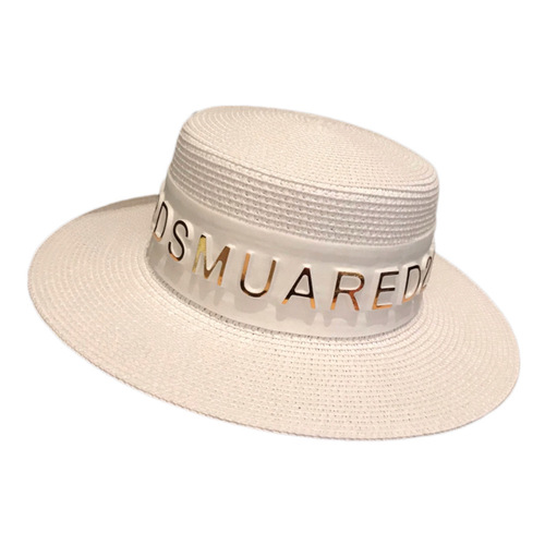  Spring New Solid Color Grass Hat, Fashion Korean Style, Versatile Sunshade and Sun Protection Gift Hat, Beach and Sand Hat