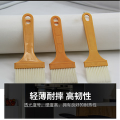 Manufacturer sells plastic small brush 4-inch plate barbecue pancake brush, thin handle plastic brush, barbecue brush