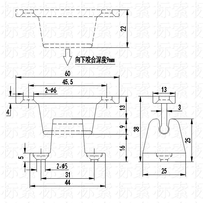 RV bus Vehículos Comerciales modificación accesorios de la puerta de la cabina de succión T-tipo almacén Puerta de succión fuerte mejorada anti-envejecimiento de la puerta de nylon de succión