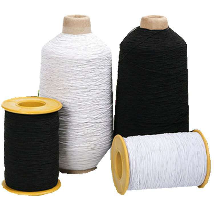 厂家直供0.5mm细黑白色DIY串珠弹力线 缝纫针织弹力底线松紧线