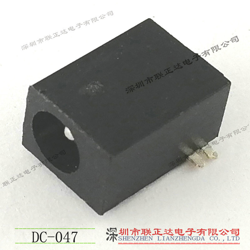 厂家供应 贴片DC母座 DC3.5*1.3/1.0芯插座 DC-047 两脚贴片DC座