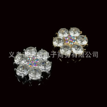 六瓣大钻花 手机壳diy合金配件 新娘手捧花 头饰发饰贴钻饰品材料