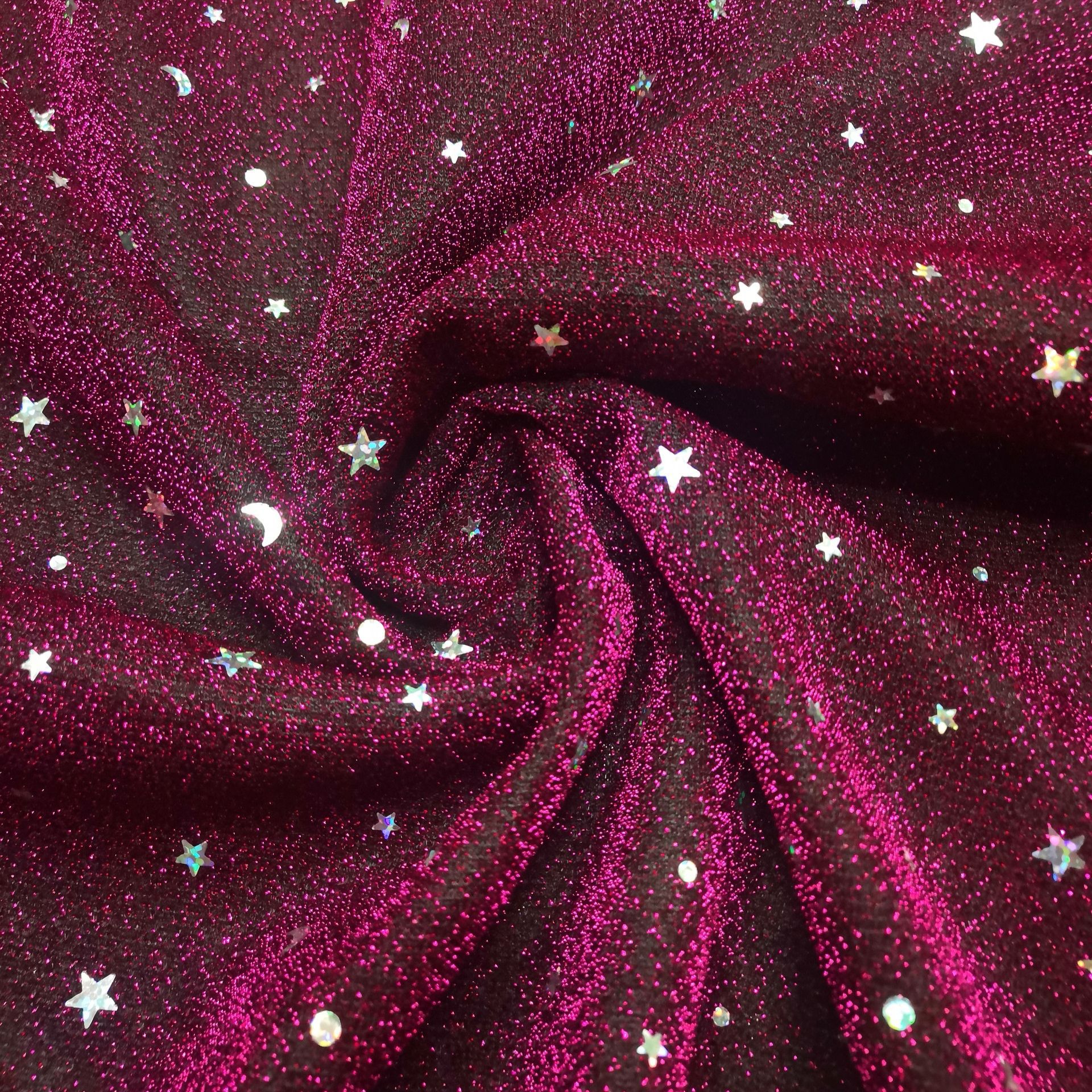 太阳月亮星星冲片线布 (2)