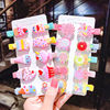 Children's hairgrip, set, cartoon hairpins, Korean style, no hair damage