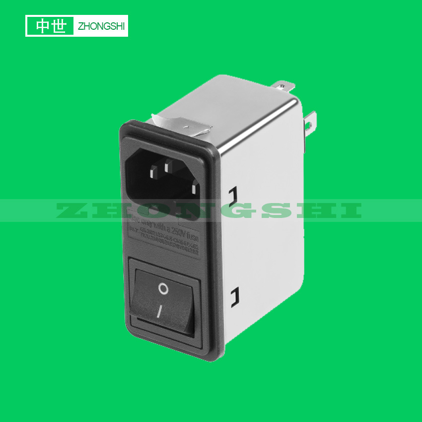 EMI滤波器 双保险三合一插座滤波器 自动停车场系统自动贩卖机用